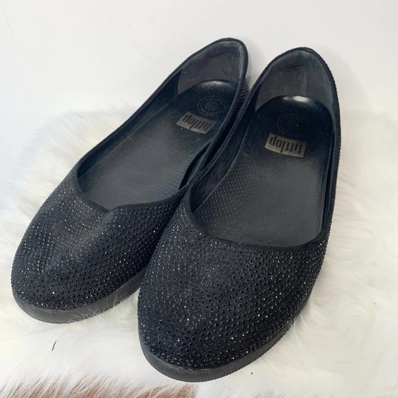 Fitflop Shoes - FitFlop Black Flats Shoes Size US10